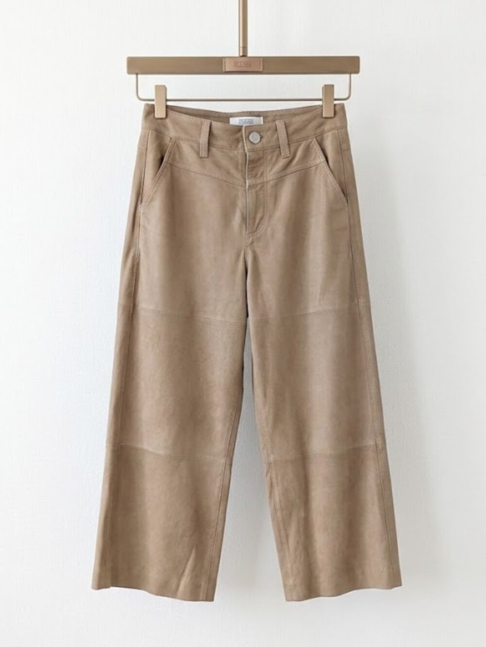 NWT Closed Rosy Goatskin Leather Culottes - Size 25 - $998 Retail - Cardamom